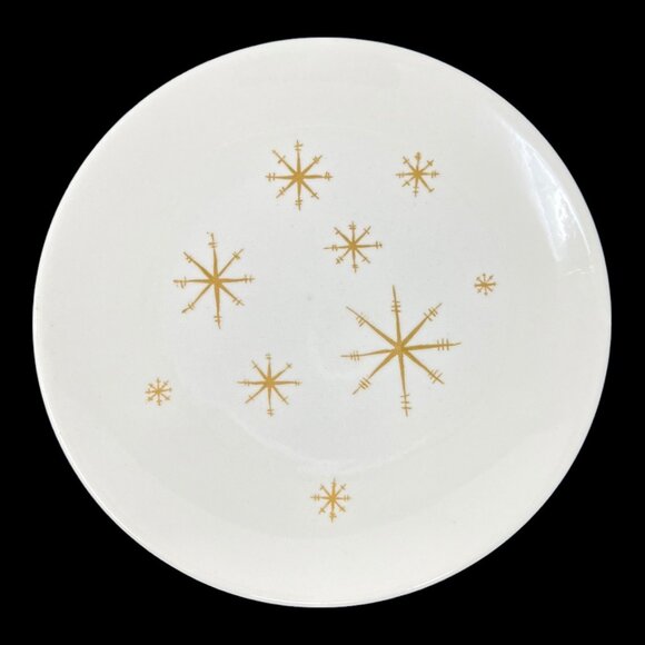 2- Star Glow Royal China Royal-Ironstone Plates Atomic Star Retro Vtg 10 in USA - Picture 2 of 6